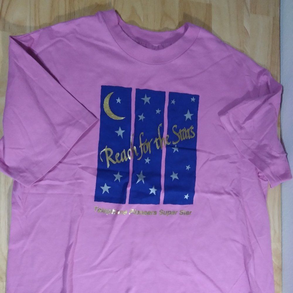 Vintage 90s Reach For The Stars Telephone Pioneers T-Shirt